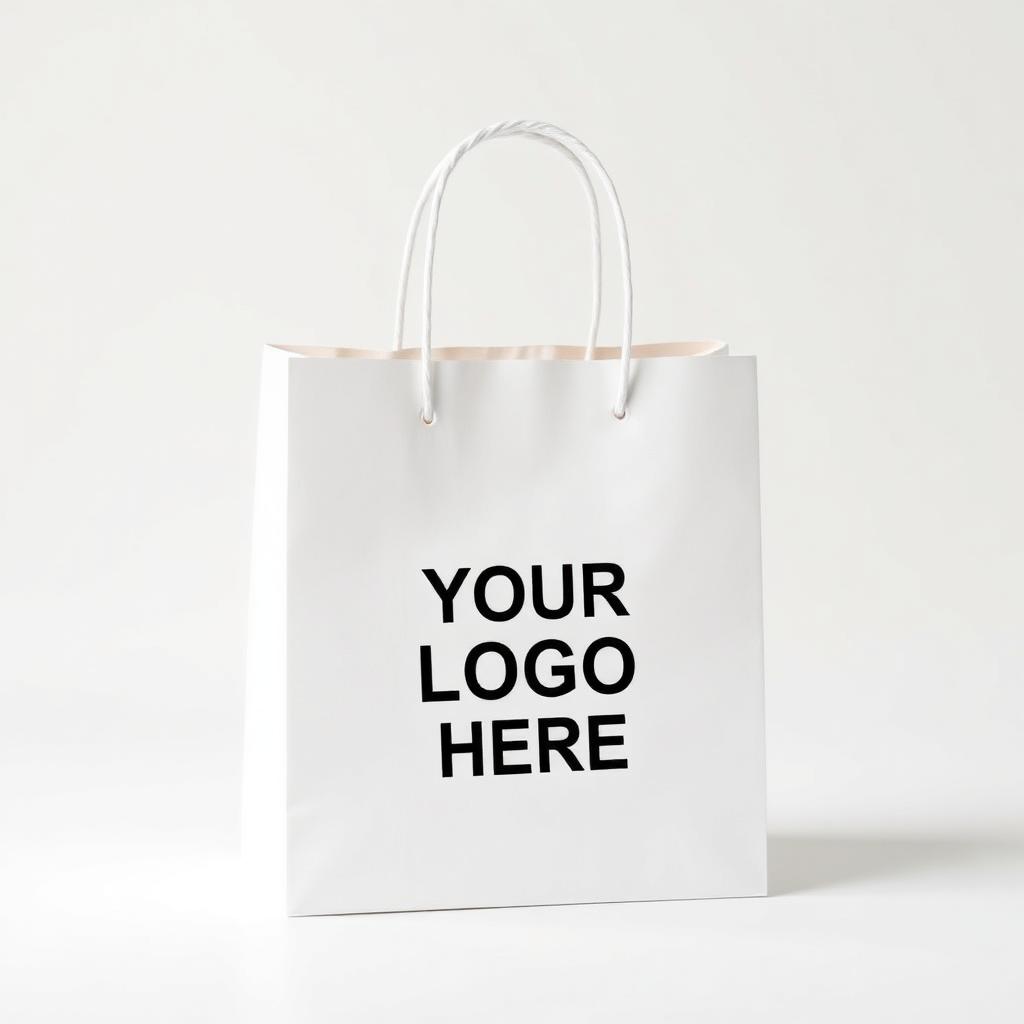 White Paper Bags — With Handles