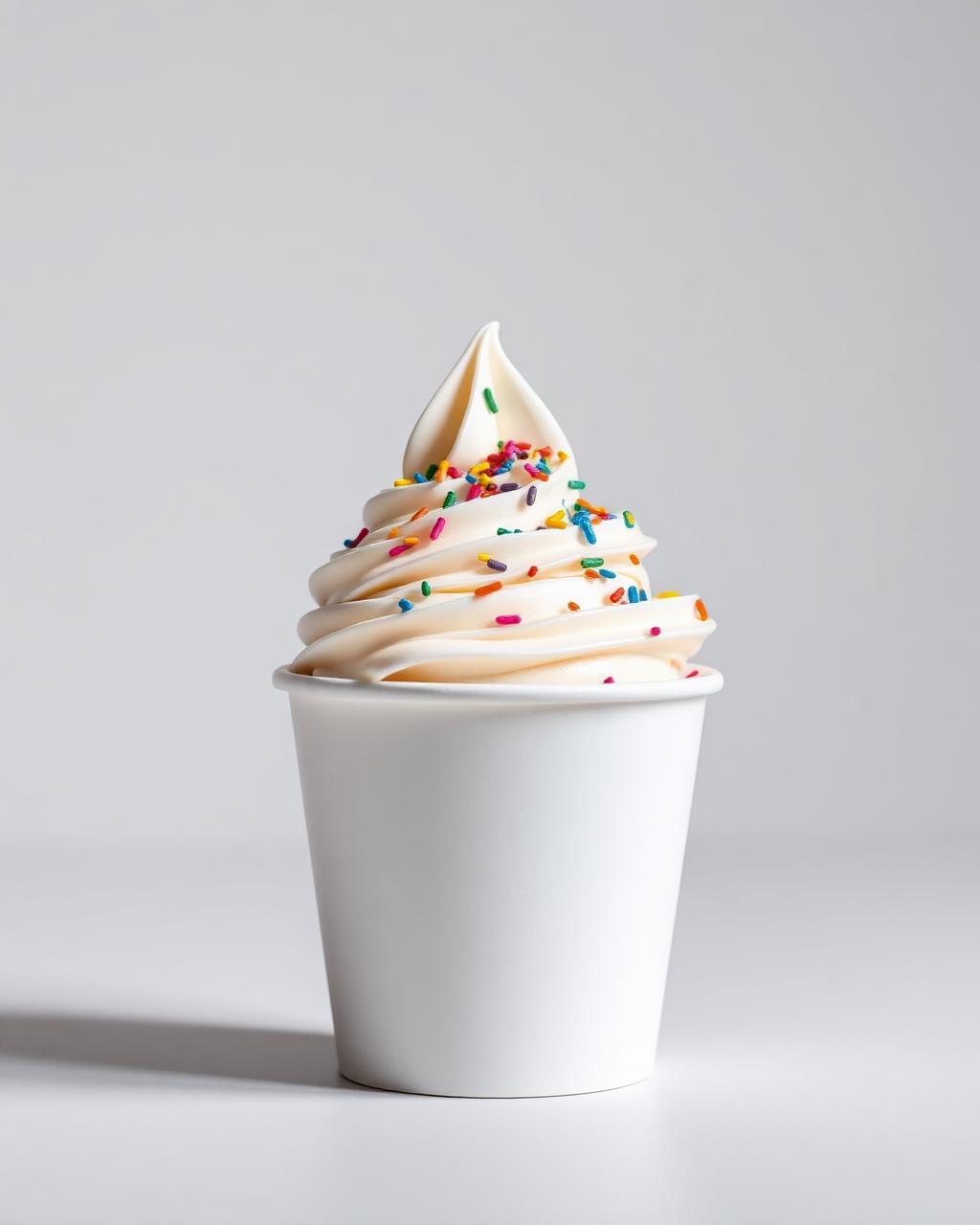 Frozen Yogurt Cups — White